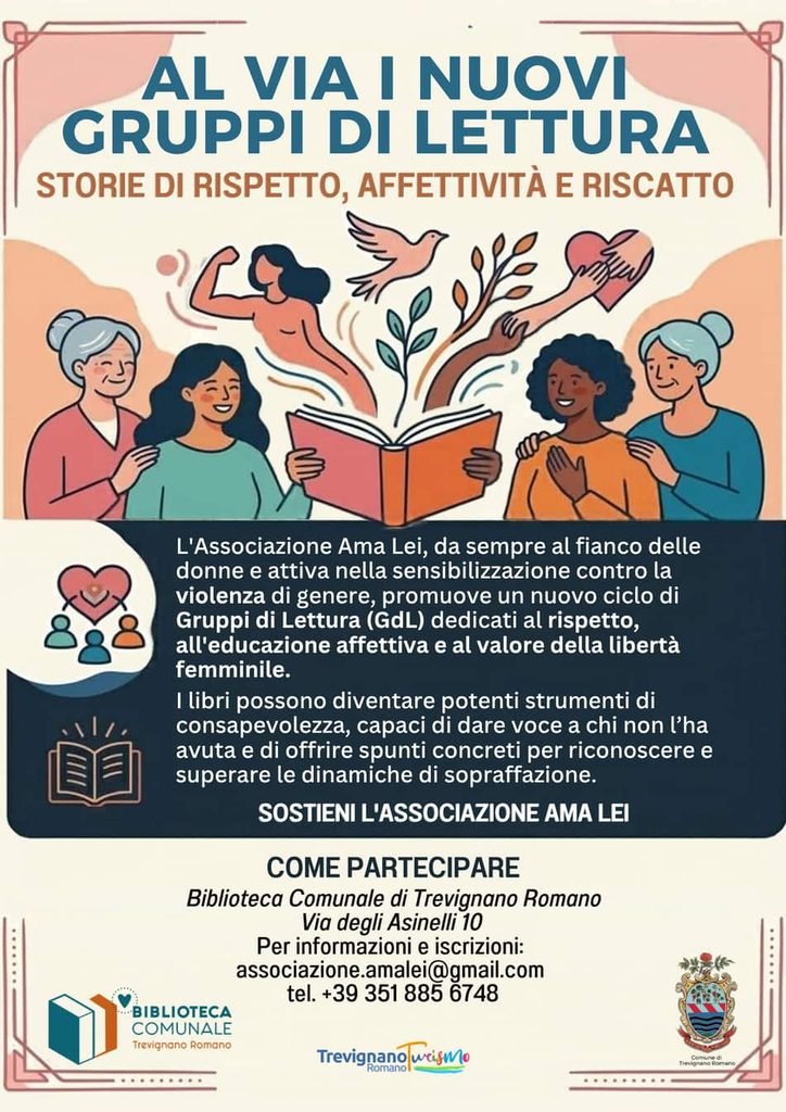 Gruppi di Lettura 24 ott 2026 - Trevignano Romano Turismo